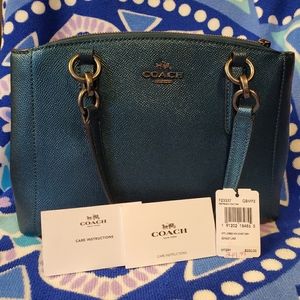 Teal Metallic Mini Christy in pristine condition